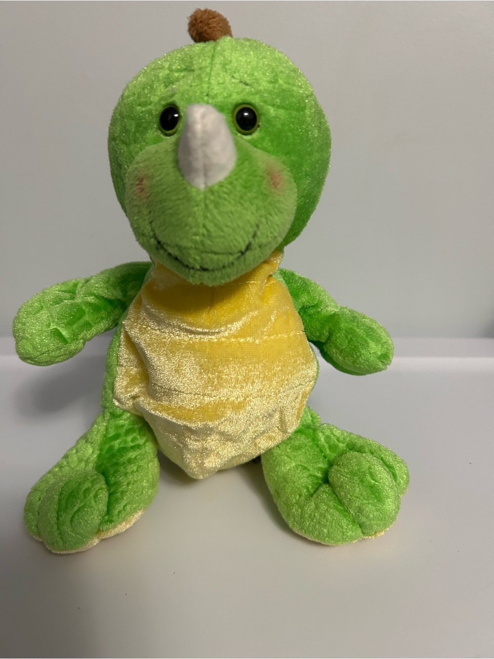 Webkinz Green and Yellow Plush Dino Stuffed Animal